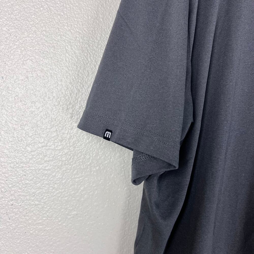 Travis Mathew Temptech Performance Polo Gray XXL NWT Golf Active Travel Shirt - Picture 5 of 7